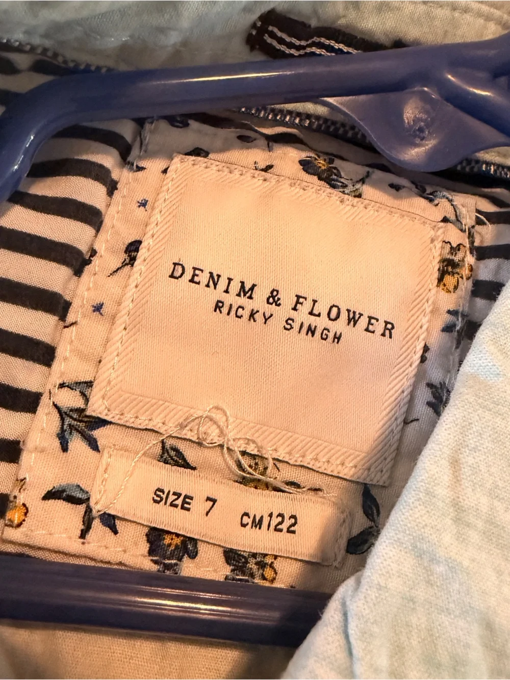 Denim & Flower Light Blue Button-Front Kids Sleep Sack